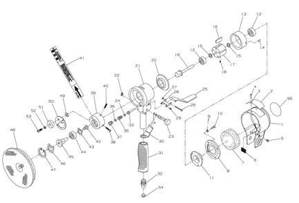 Part Location Diagram of 311A-825-6 Ingersoll Rand Sanding Pad